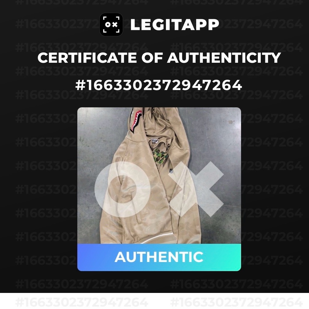 A‎ Bathing Ape Tan Hoodie - Picture 15 of 15